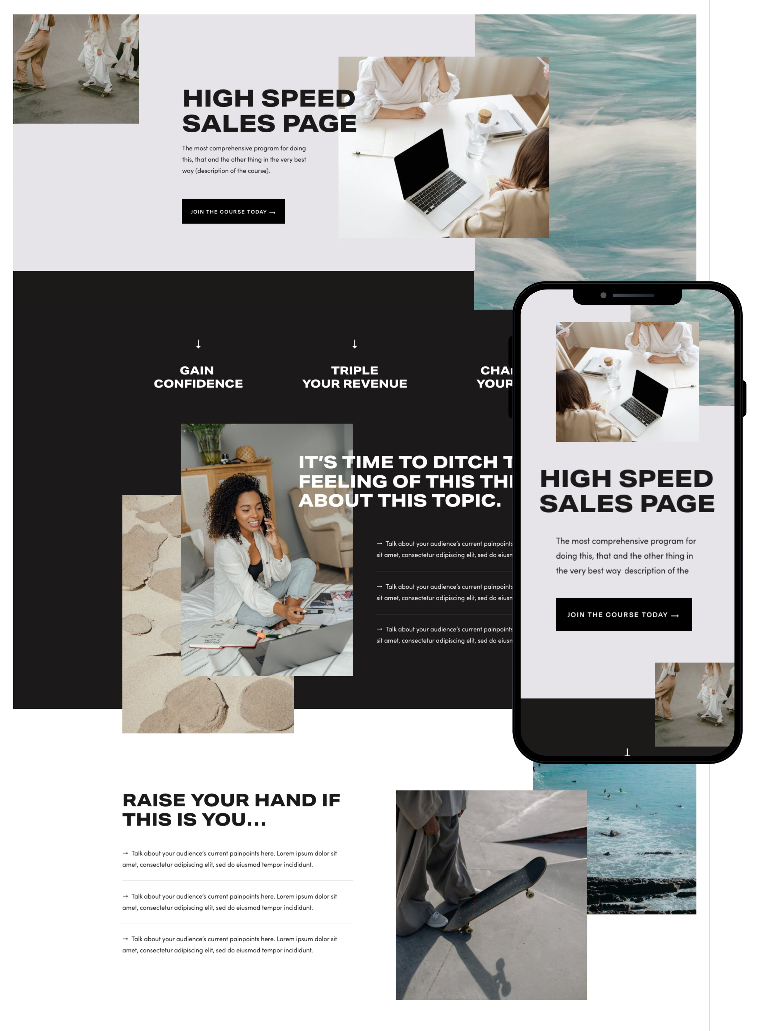 Sales Page Design | Elite Launch Design - Create in Indiana for Higher Conversions