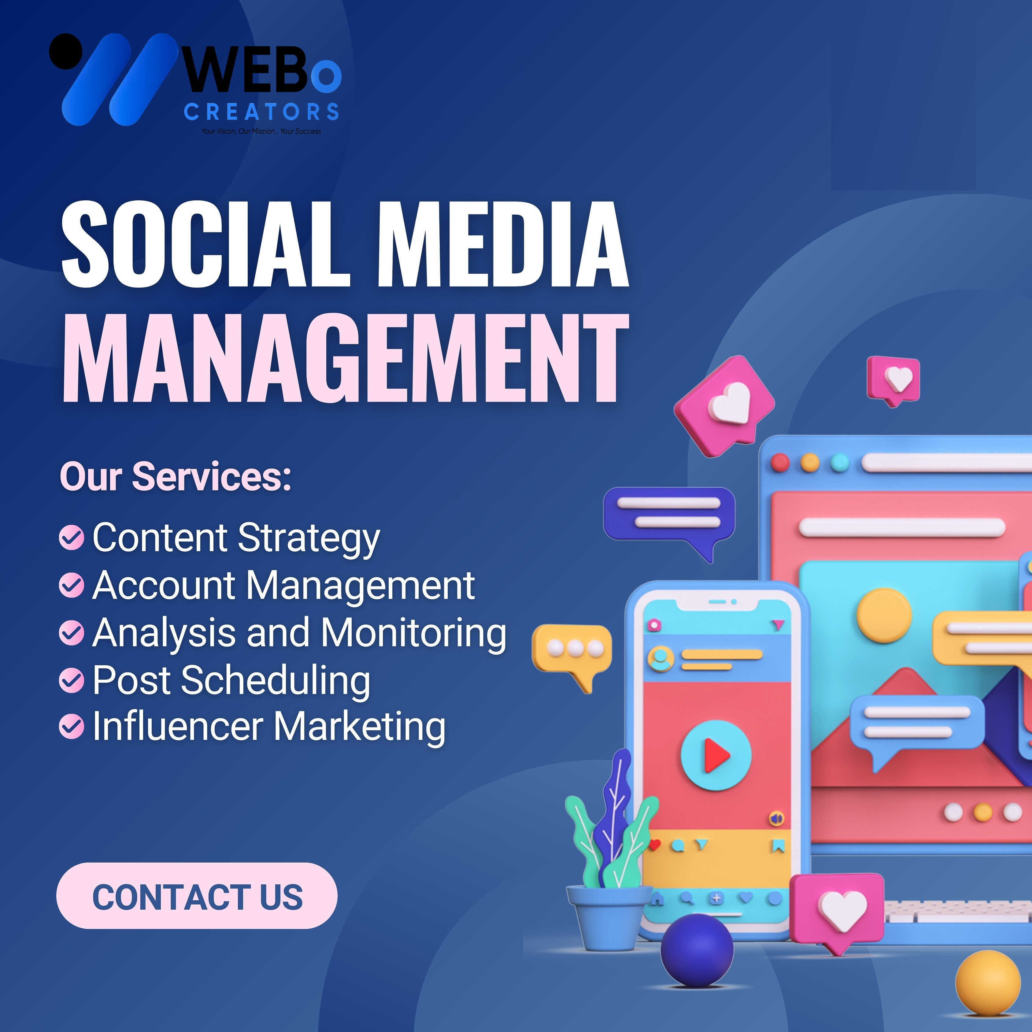 Social Media Account Management Services in Indiana | Facebook Instagram Marketing