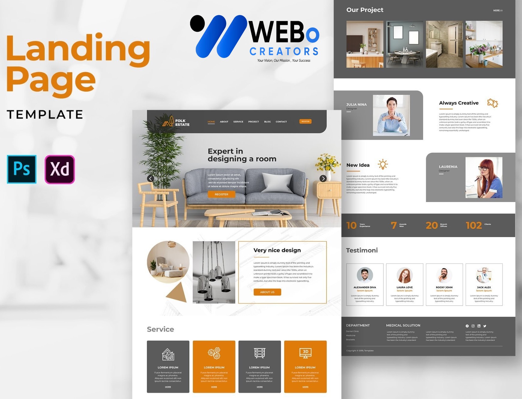 Creative Landing Page Designs, Themes, Graphic Elements for Indiana Businesses 2026